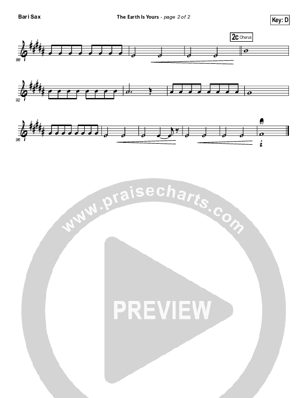 The Earth Is Yours Bari Sax (Gungor)