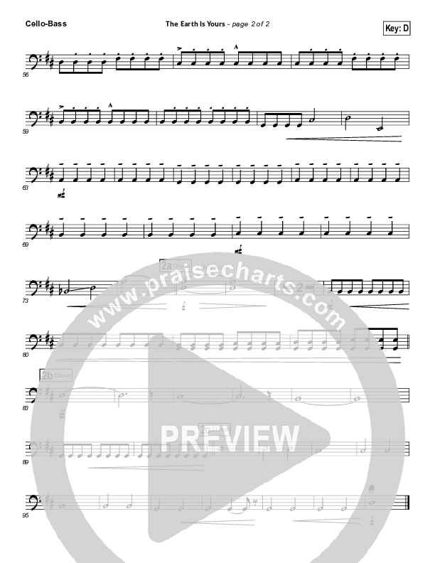 The Earth Is Yours Cello/Bass (Gungor)