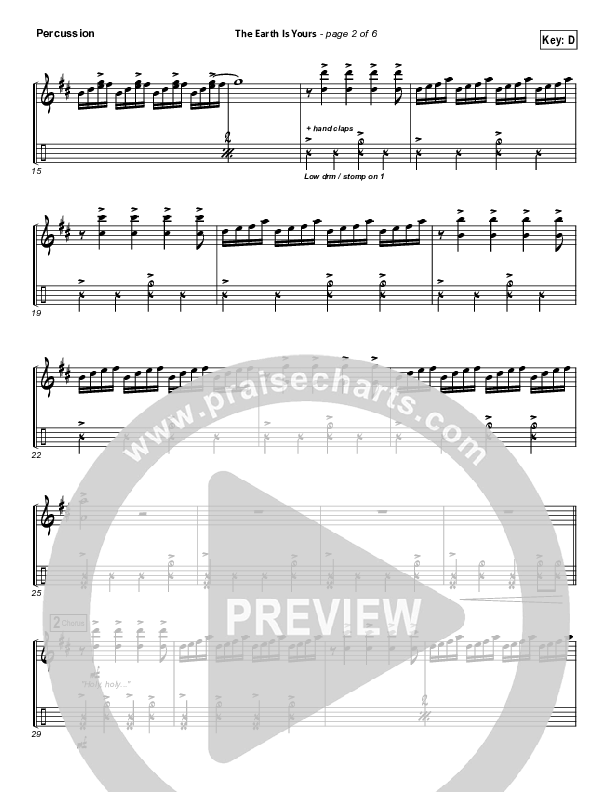 The Earth Is Yours Percussion (Gungor)