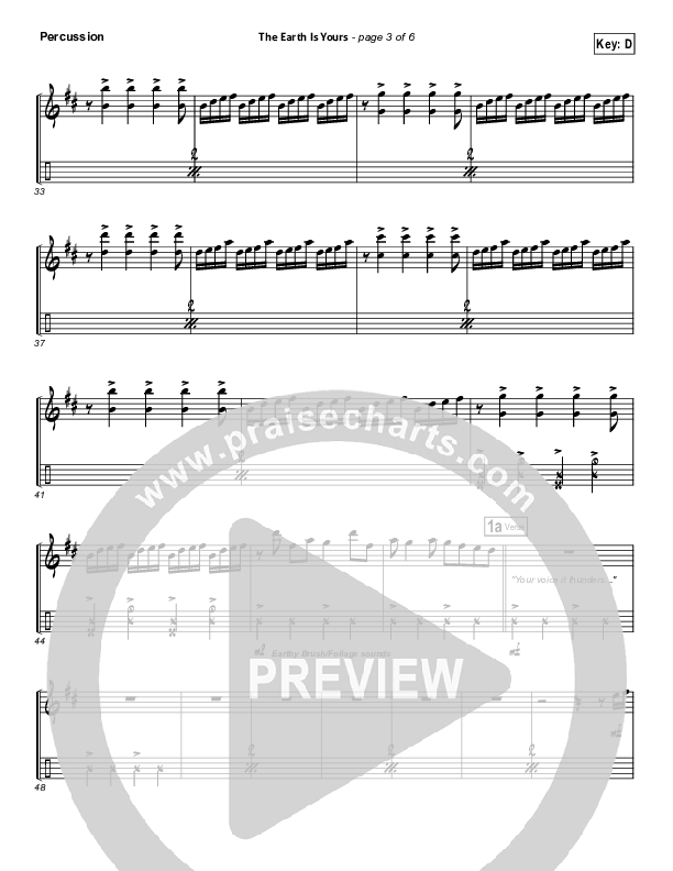 The Earth Is Yours Percussion (Gungor)