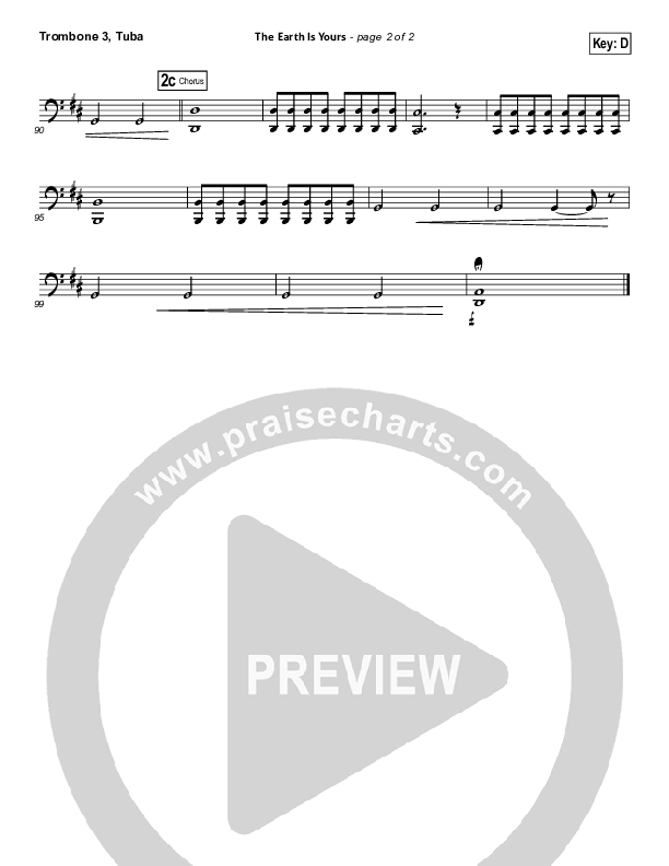 The Earth Is Yours Trombone 3/Tuba (Gungor)