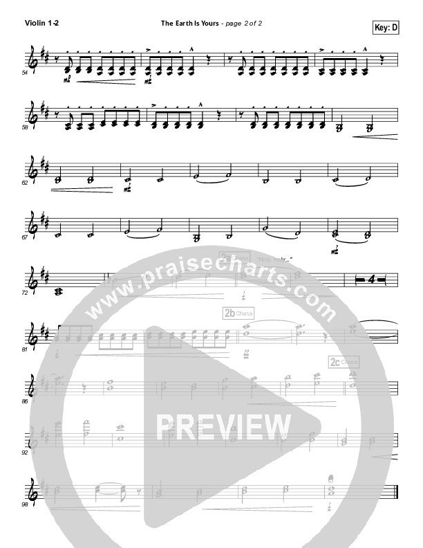 The Earth Is Yours Violin 1/2 (Gungor)