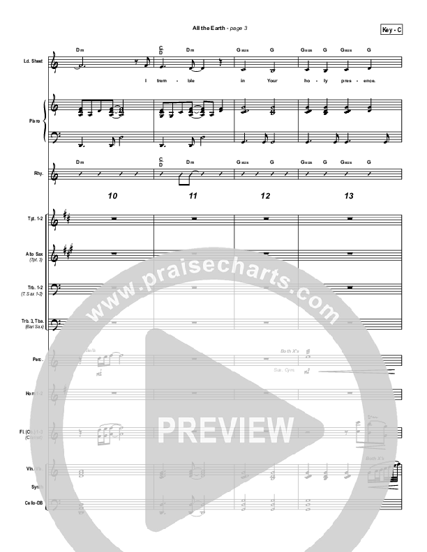 All The Earth Conductor's Score (Parachute Band)