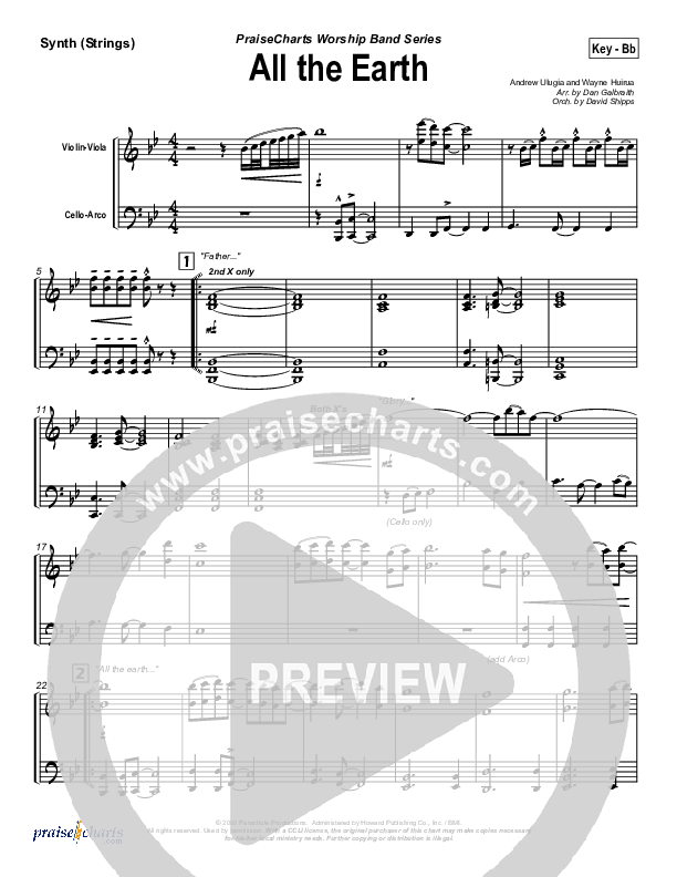 All The Earth Synth Strings (Parachute Band)