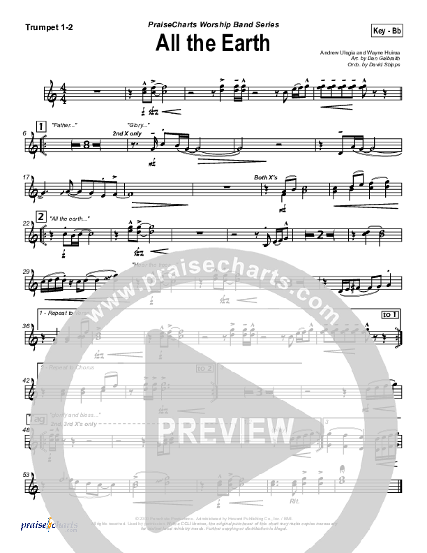 All The Earth Trumpet 1,2 (Parachute Band)