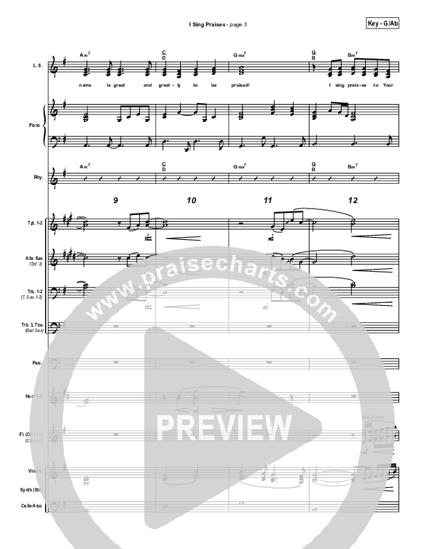 I Sing Praises Conductor's Score (Terry MacAlmon)