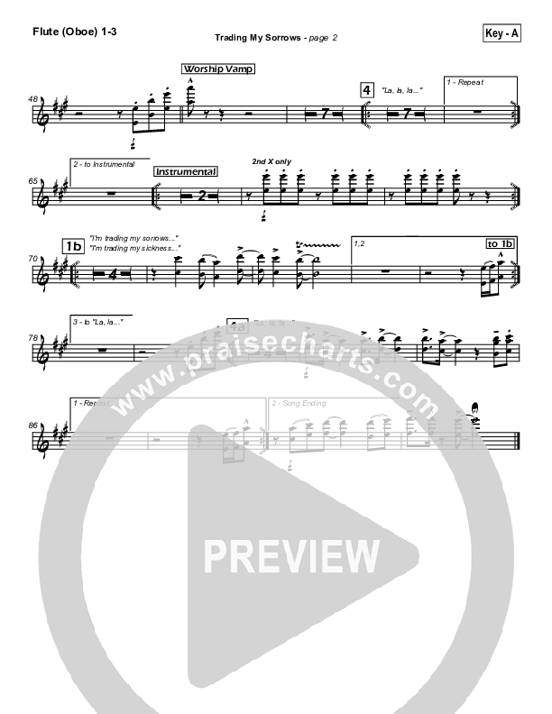 Trading My Sorrows Wind Pack (Darrell Evans)