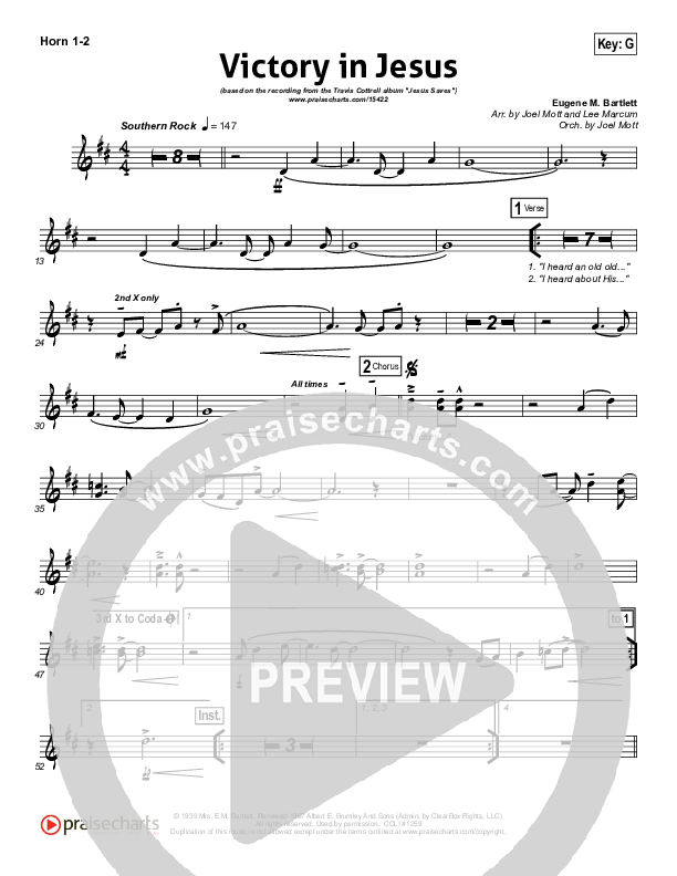 Victory In Jesus Brass Pack (Travis Cottrell)