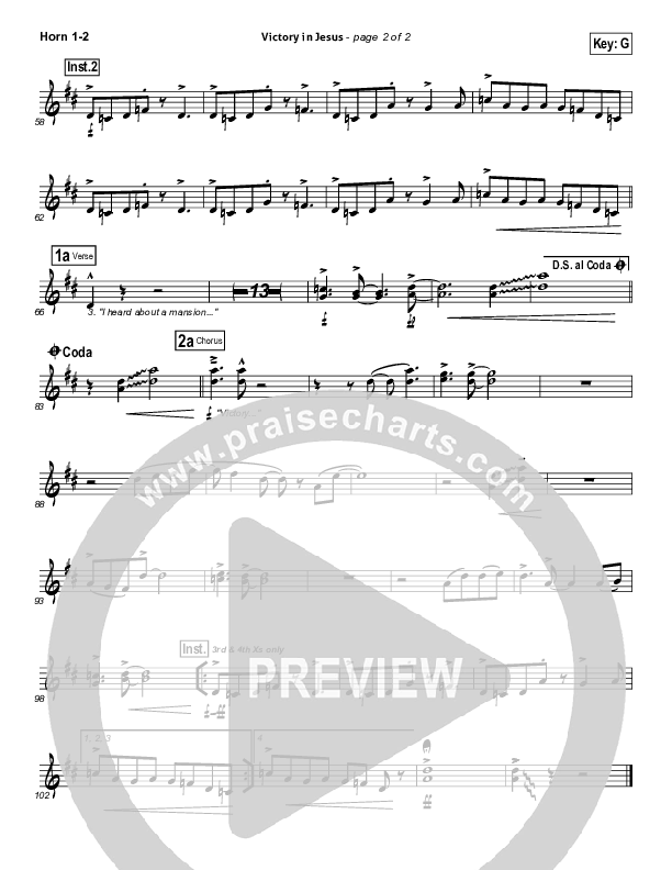 Victory In Jesus Brass Pack (Travis Cottrell)