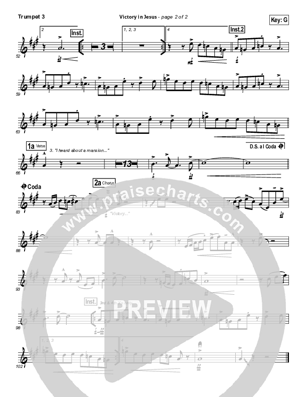 Victory In Jesus Trumpet 3 (Travis Cottrell)