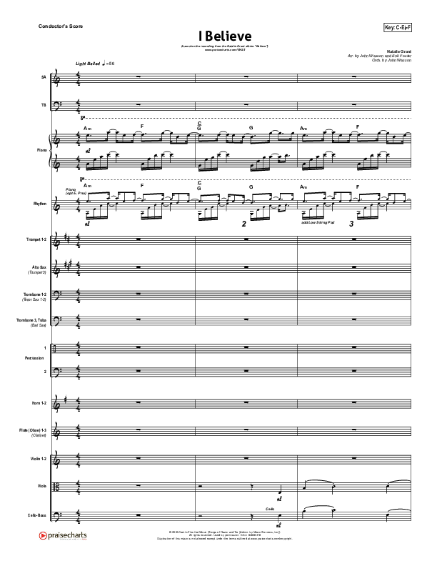 I Believe Orchestration (Natalie Grant)