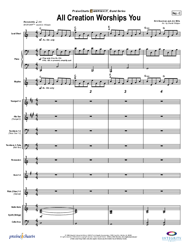 All Creation Worships You Conductor's Score (Kirk Dearman)