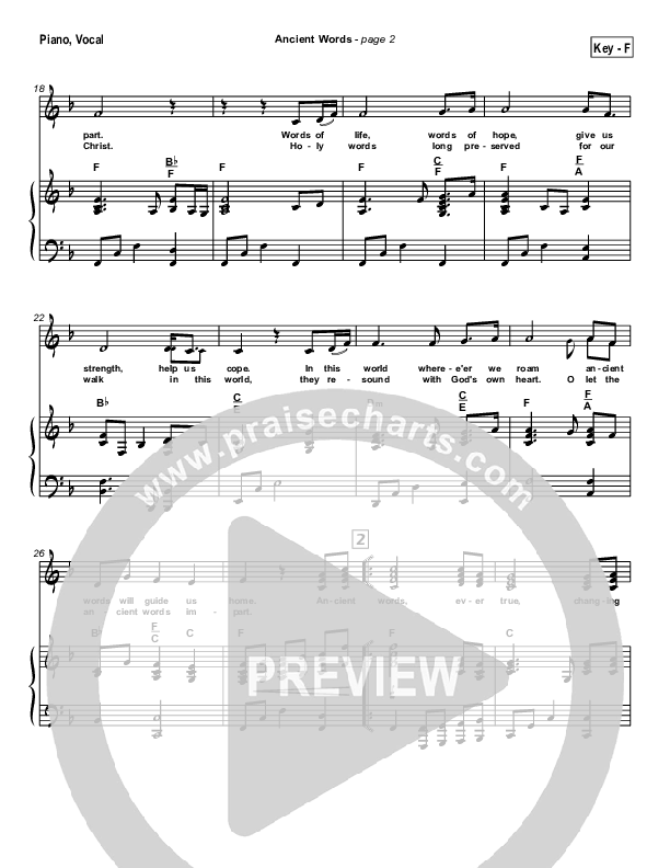 Ancient Words Piano/Vocal (Michael W. Smith)