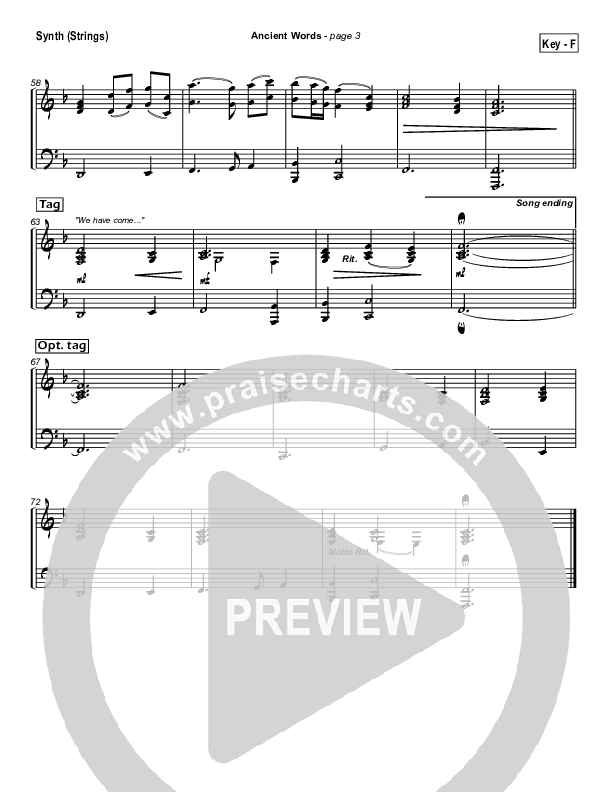 Ancient Words Synth Strings (Michael W. Smith)