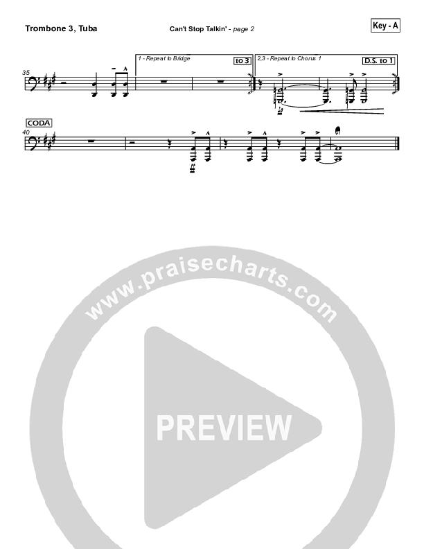 Can't Stop Talking Trombone 3 (Hillsong Worship)