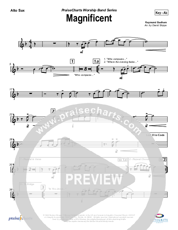 Magnificent Alto Sax (Hillsong Worship)