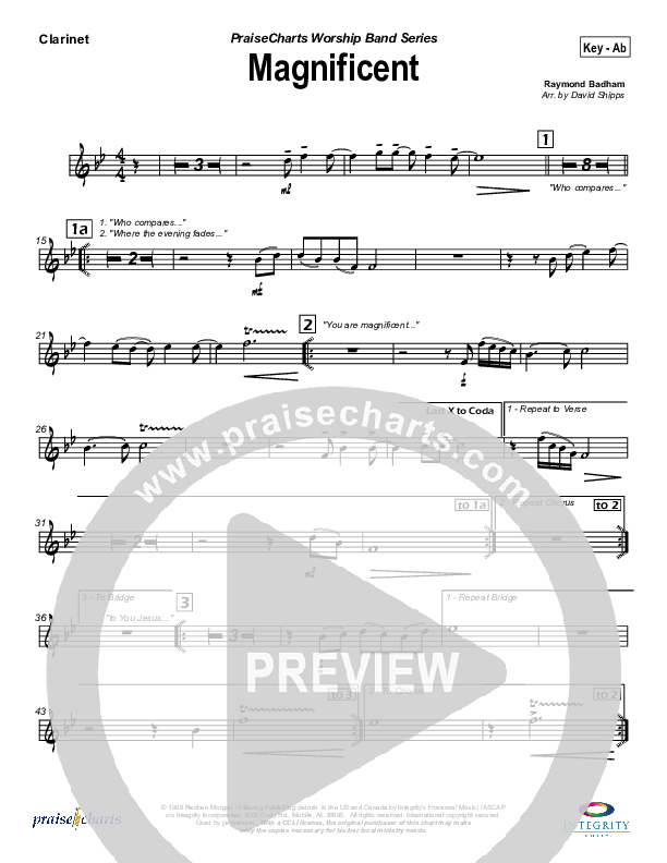 Magnificent Clarinet (Hillsong Worship)