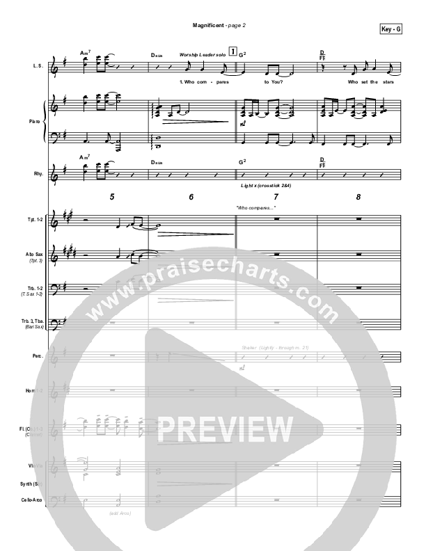 Magnificent Conductor's Score (Hillsong Worship)