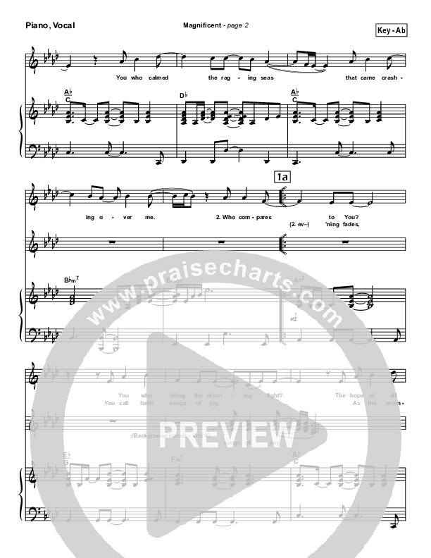 Magnificent Piano/Vocal Pack (Hillsong Worship)