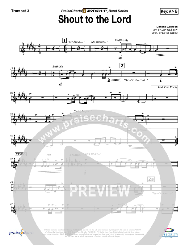 Shout To The Lord Trumpet 3 (Hillsong Worship)