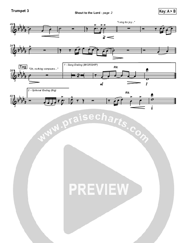 Shout To The Lord Trumpet 3 (Hillsong Worship)