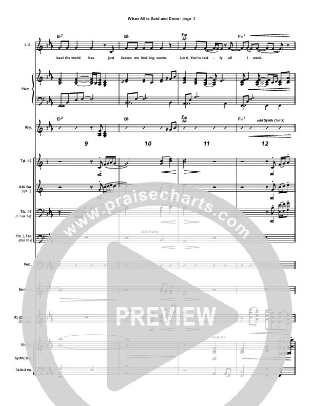 When All Is Said and Done Conductor's Score (Tommy Walker)