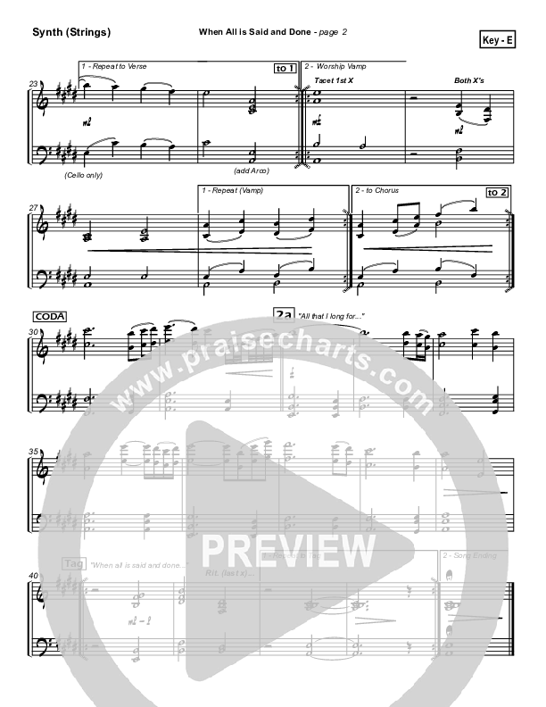 When All Is Said and Done Synth Strings (Tommy Walker)