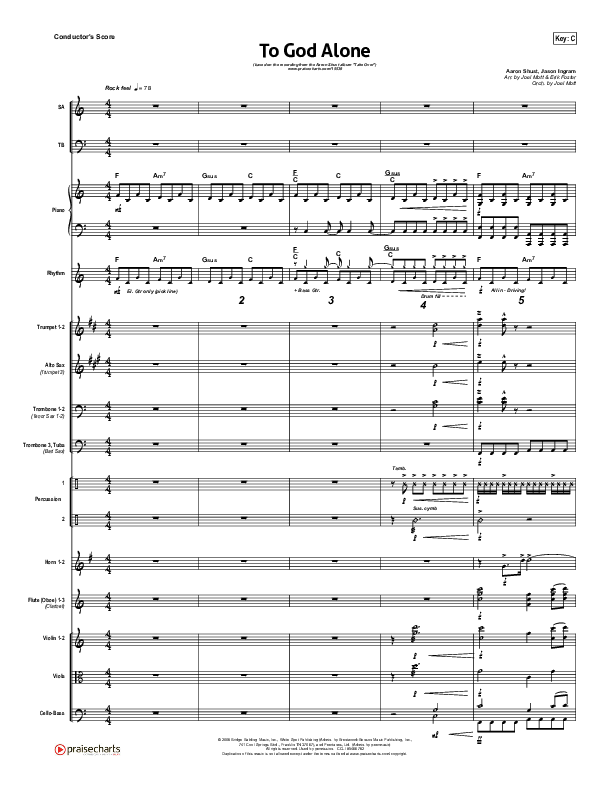 To God Alone Orchestration (Aaron Shust)
