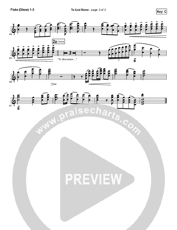 To God Alone Flute/Oboe 1/2/3 (Aaron Shust)