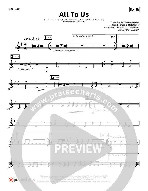 All To Us Bari Sax (Chris Tomlin)