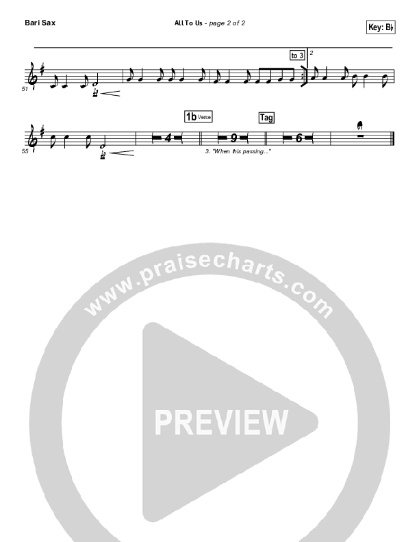 All To Us Bari Sax (Chris Tomlin)