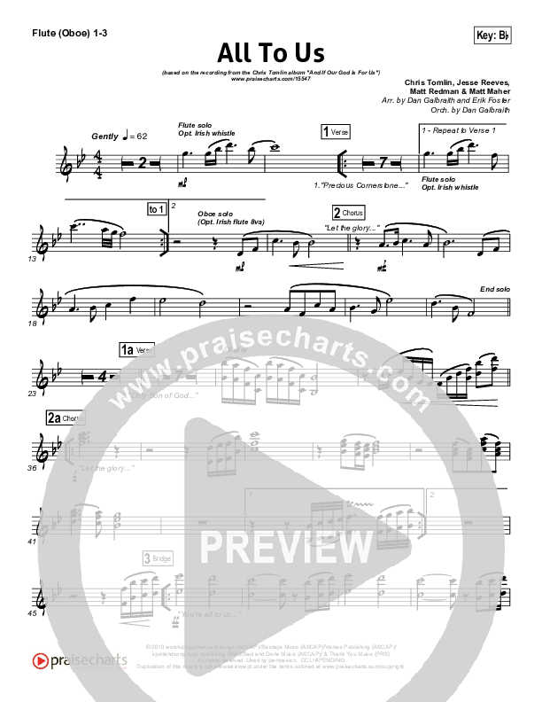 All To Us Wind Pack (Chris Tomlin)