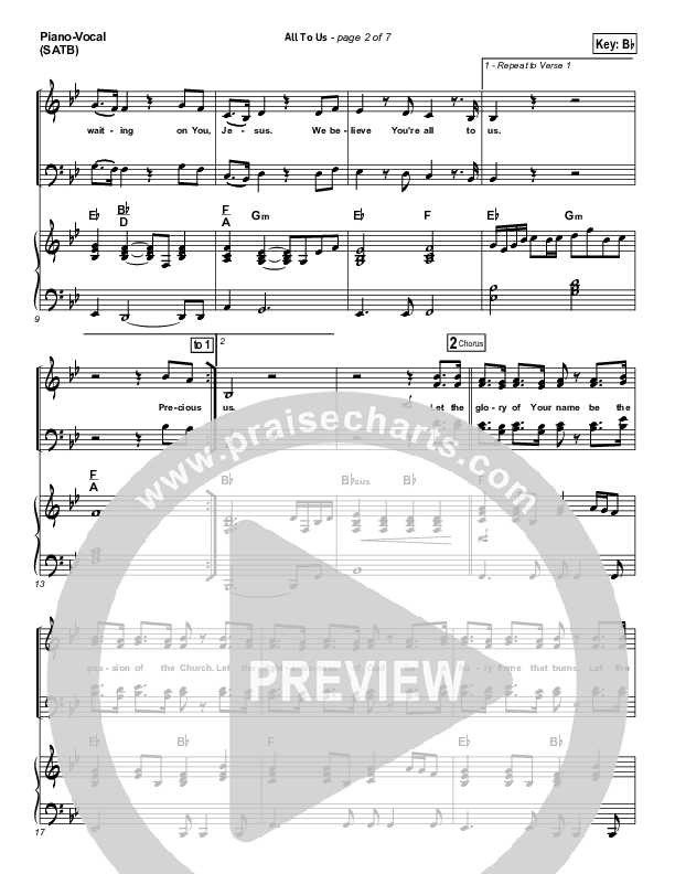 All To Us Piano/Vocal Pack (Chris Tomlin)