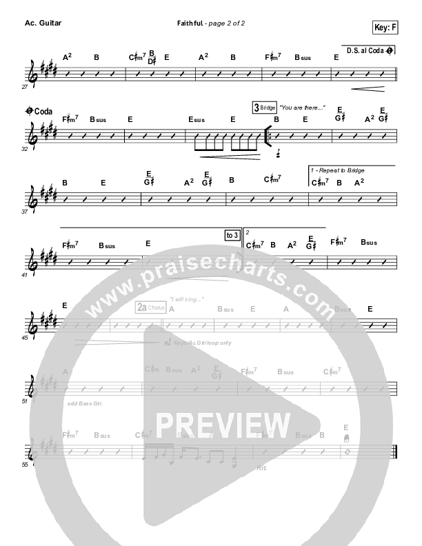 Faithful Acoustic Guitar (Chris Tomlin)