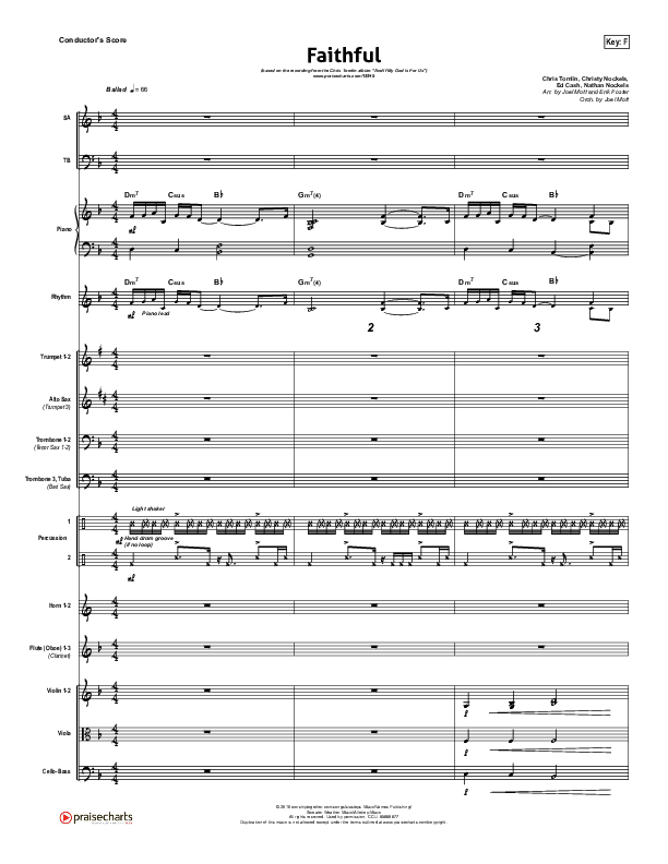 Faithful Conductor's Score (Chris Tomlin)