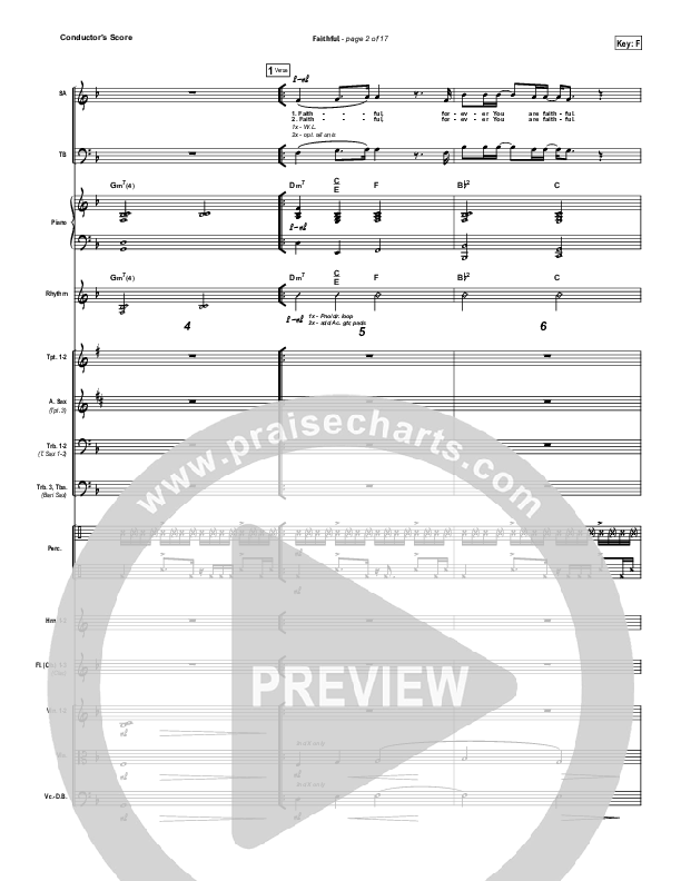 Faithful Conductor's Score (Chris Tomlin)
