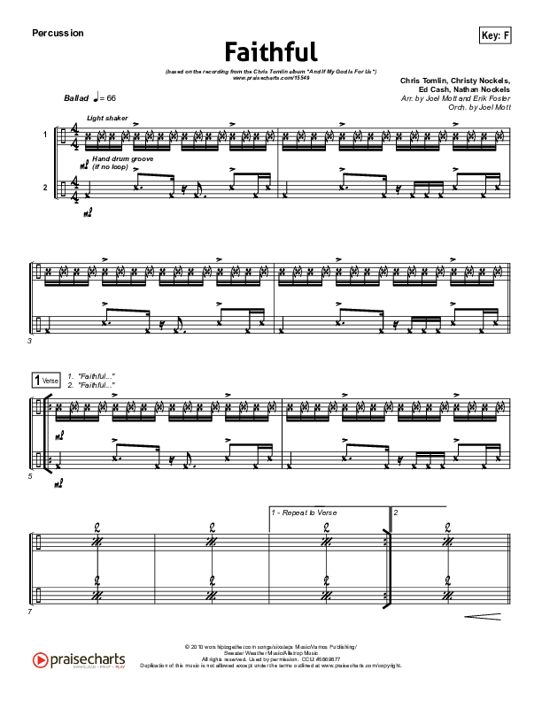 Faithful Percussion (Chris Tomlin)