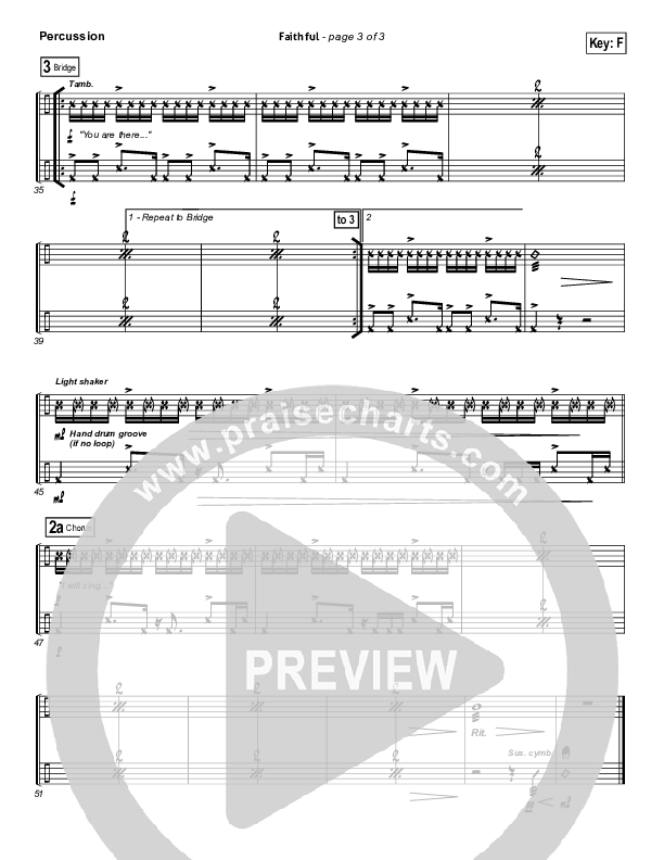 Faithful Percussion (Chris Tomlin)