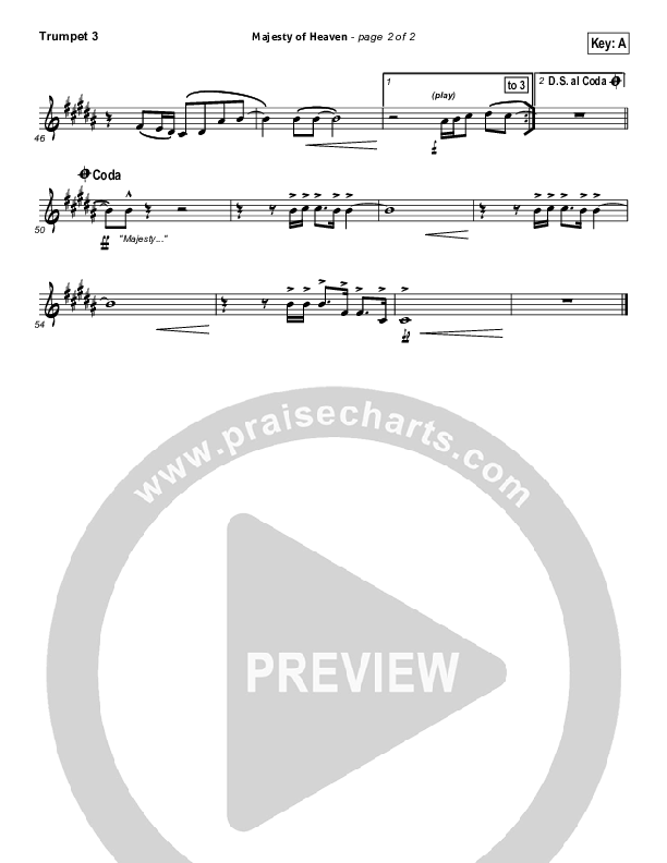 Majesty Of Heaven Trumpet 3 (Chris Tomlin)