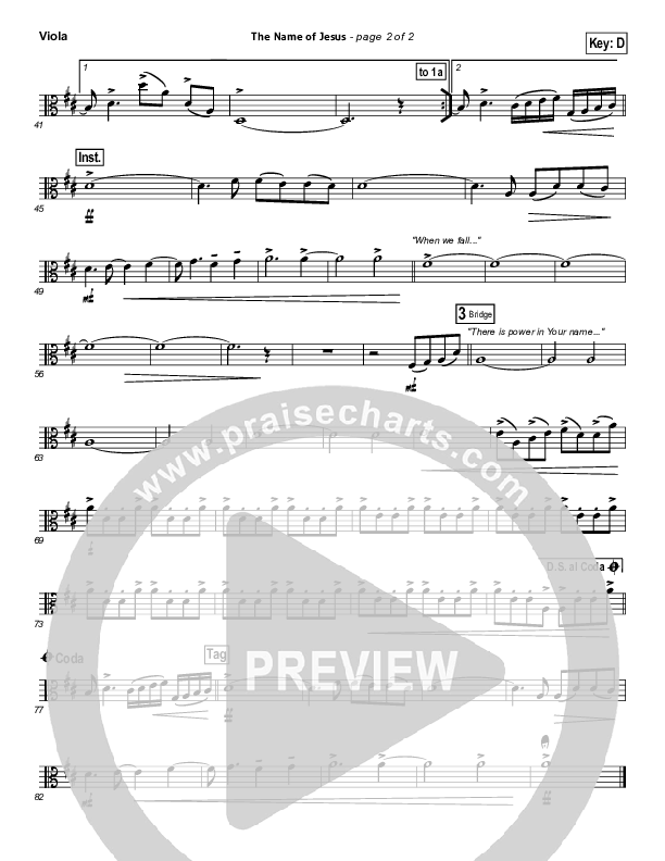 The Name Of Jesus Viola (Chris Tomlin)