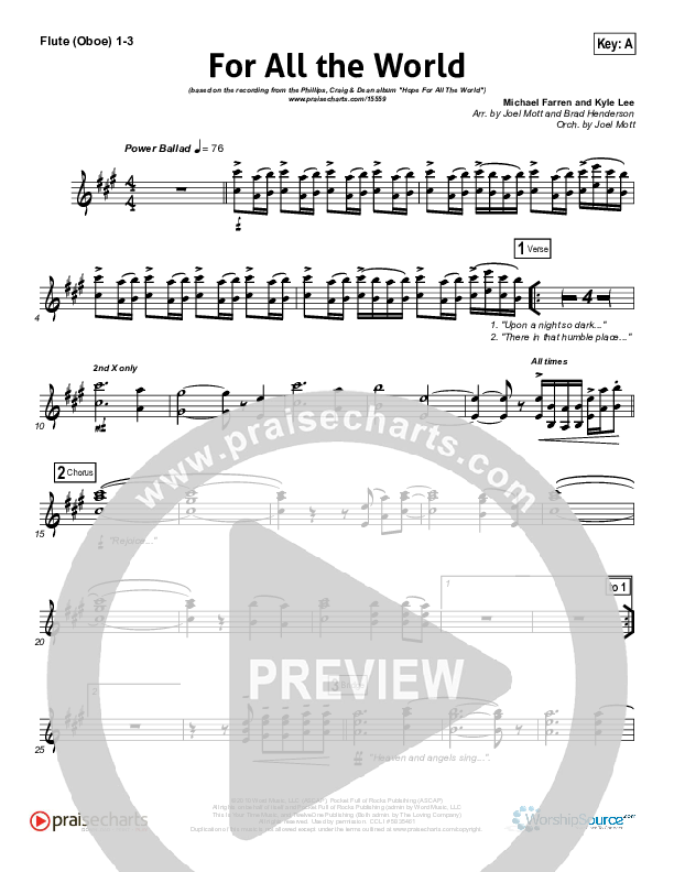 For All The World Wind Pack (Phillips Craig & Dean)