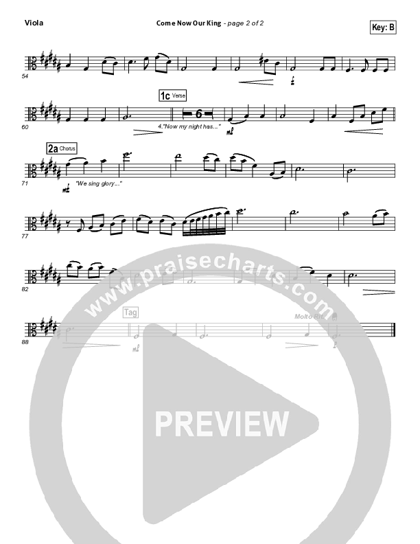 Come Now Our King  Viola (Chris August)