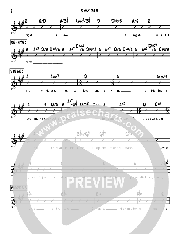 O Holy Night Rhythm Chart (Mark Cullen)