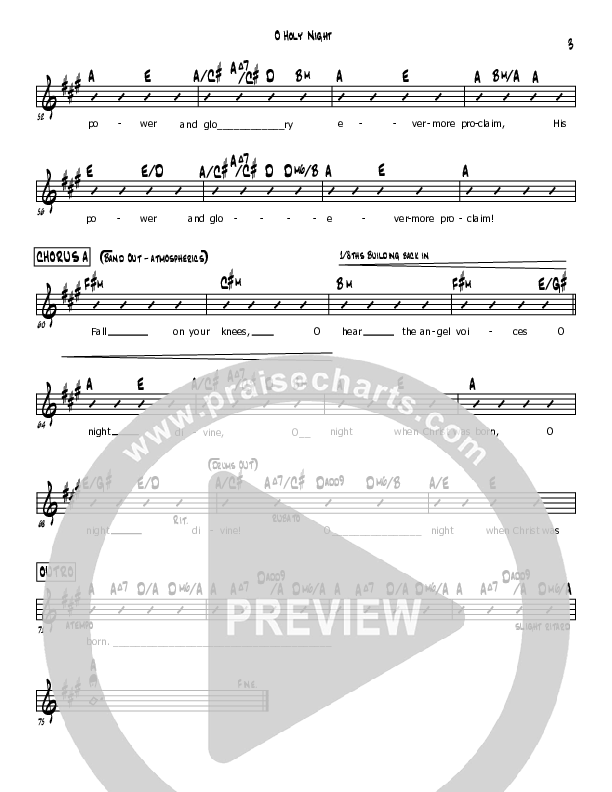 O Holy Night Rhythm Chart (Mark Cullen)