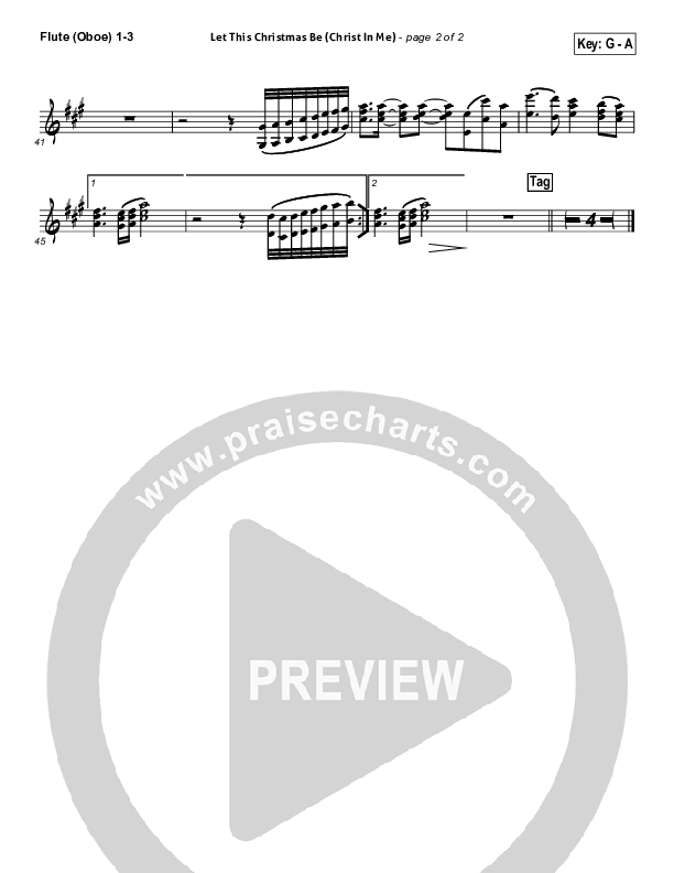 Let This Christmas Be (Christ In Me) Flute/Oboe 1/2/3 (PraiseCharts Band)
