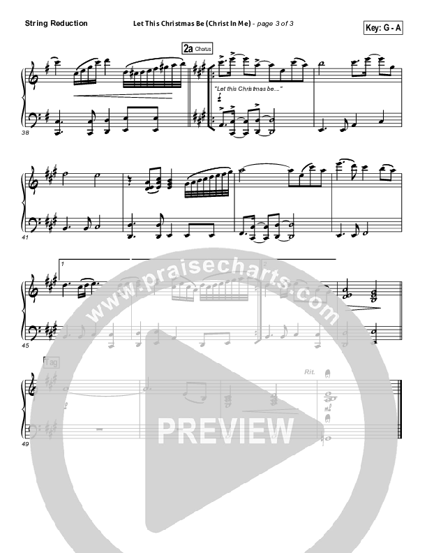 Let This Christmas Be (Christ In Me) Synth Strings (PraiseCharts Band)