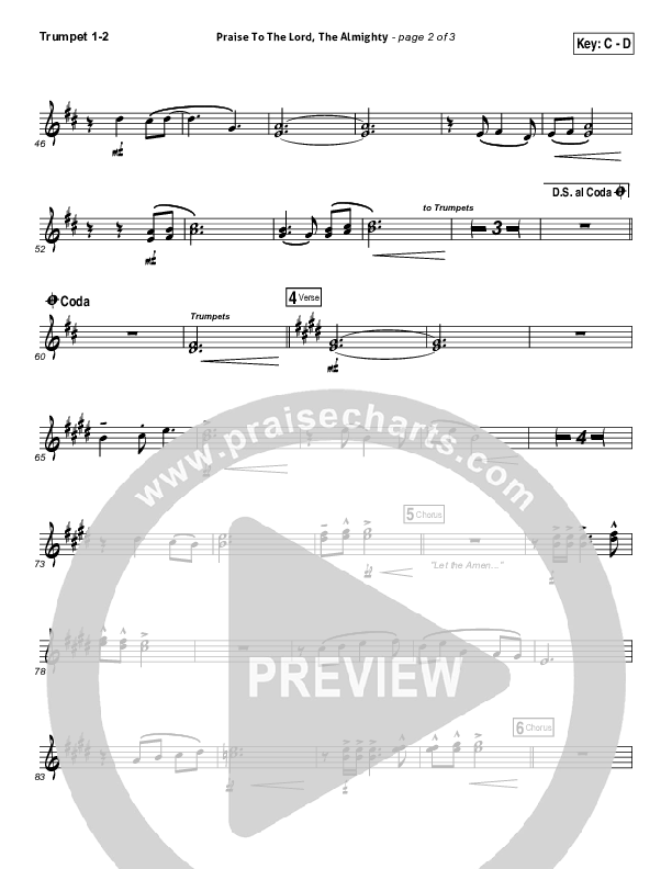 Praise To The Lord The Almighty Trumpet 1,2 (Christy Nockels / Passion)