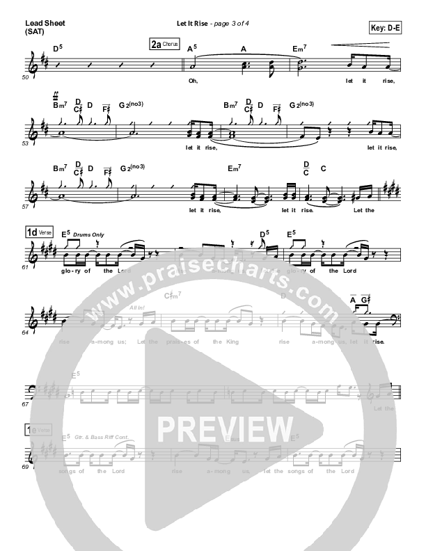 Let It Rise Lead (SAT) (Big Daddy Weave)