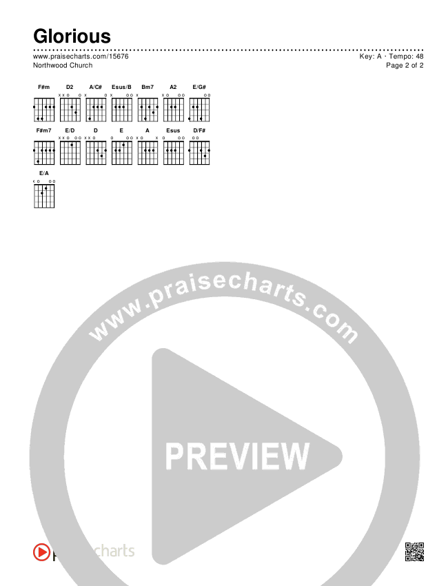 Glorious Chords & Lyrics (Northwood Church)
