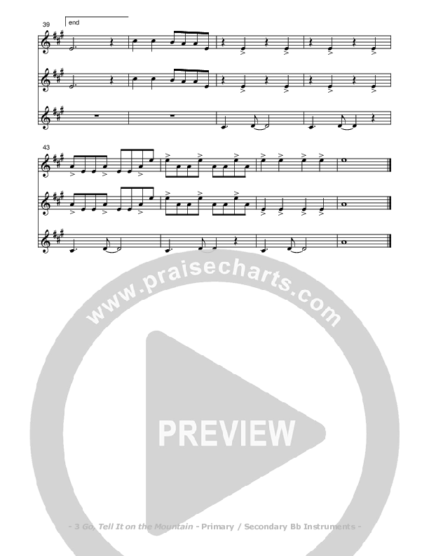 Go Tell It On The Mountain Bb Instruments (Don Chapman)